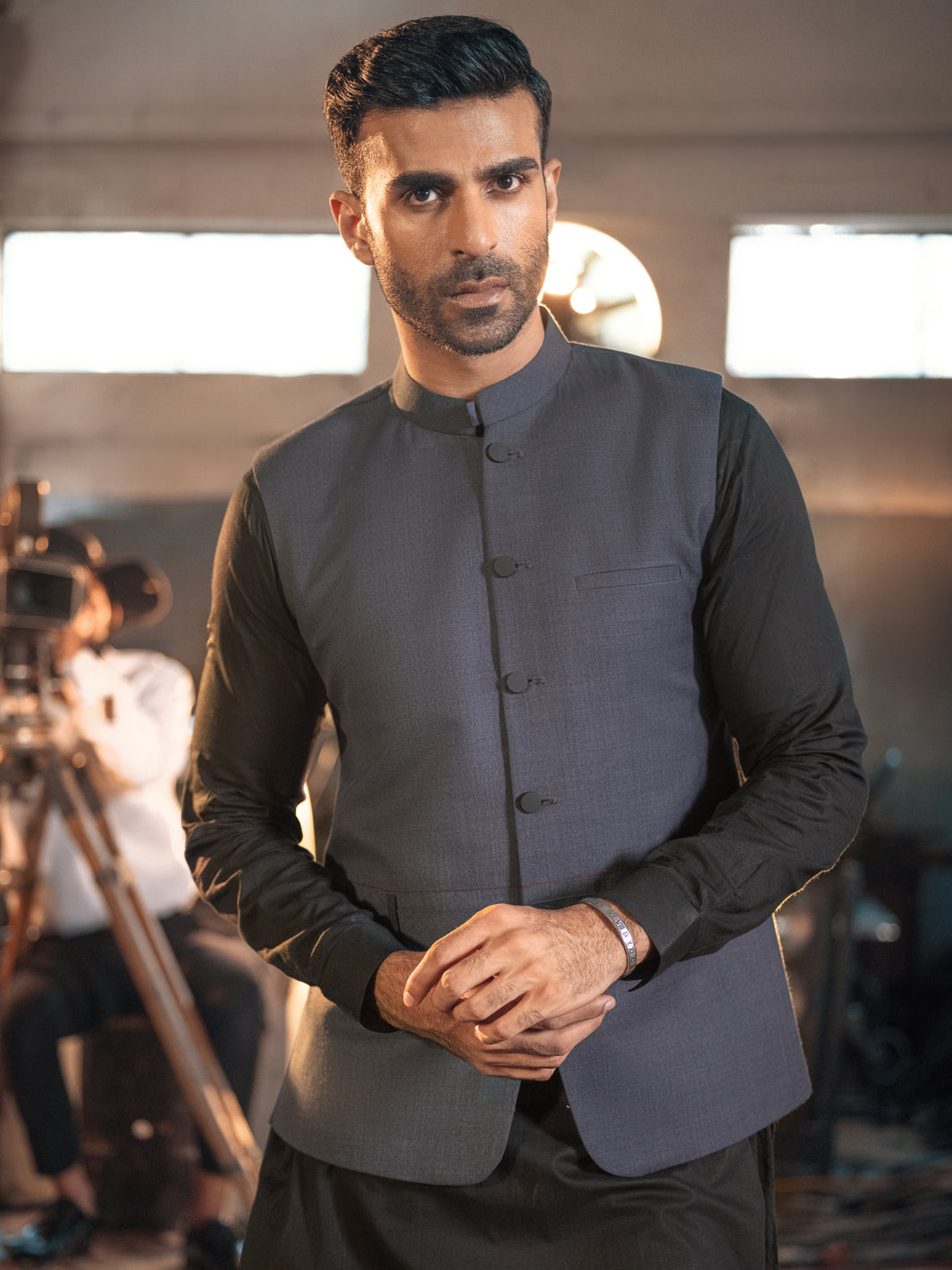 Charcoal Grey Suiting Waistcoat - AL-WC-382