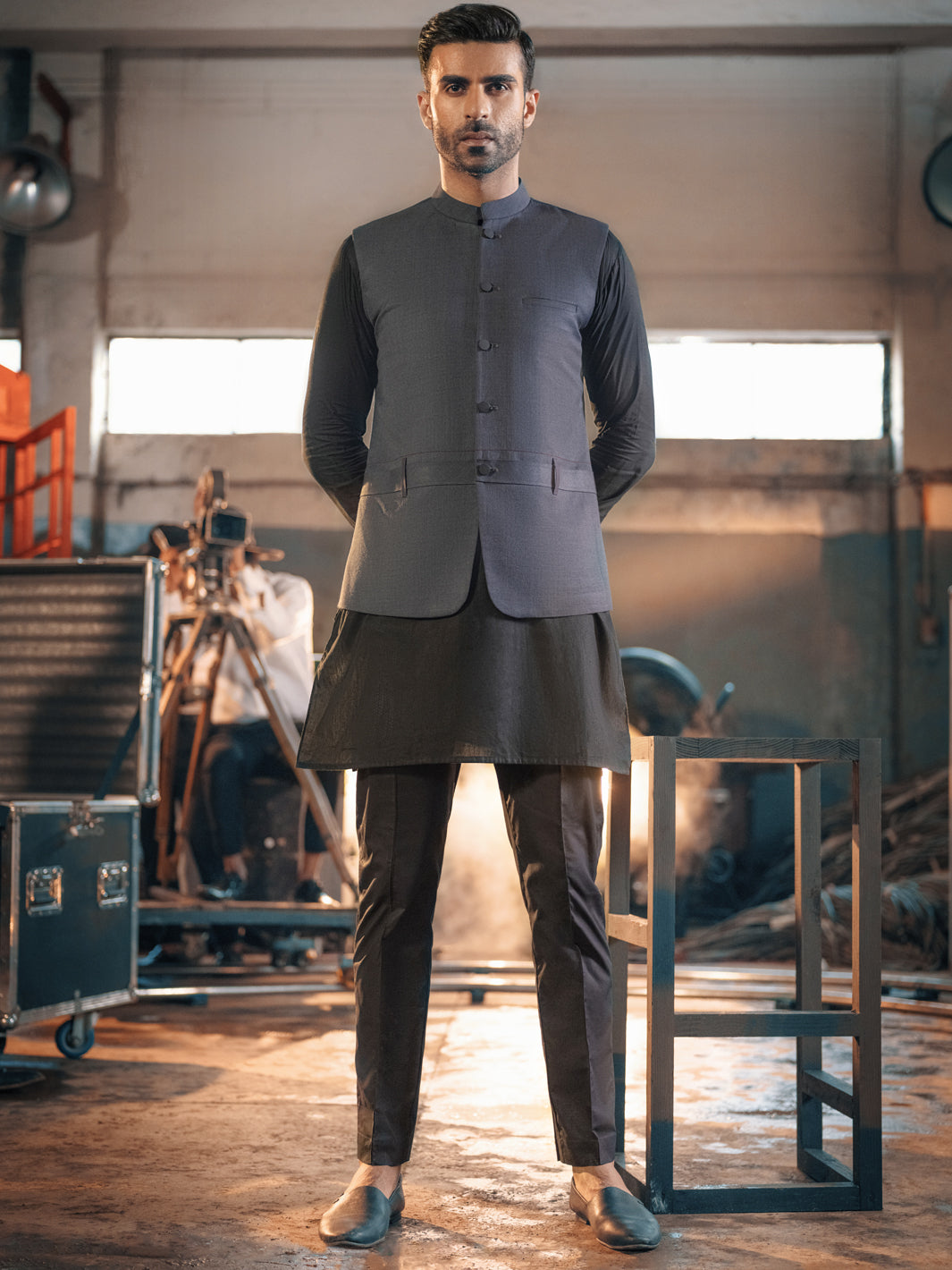 Charcoal Grey Suiting Waistcoat - AL-WC-382