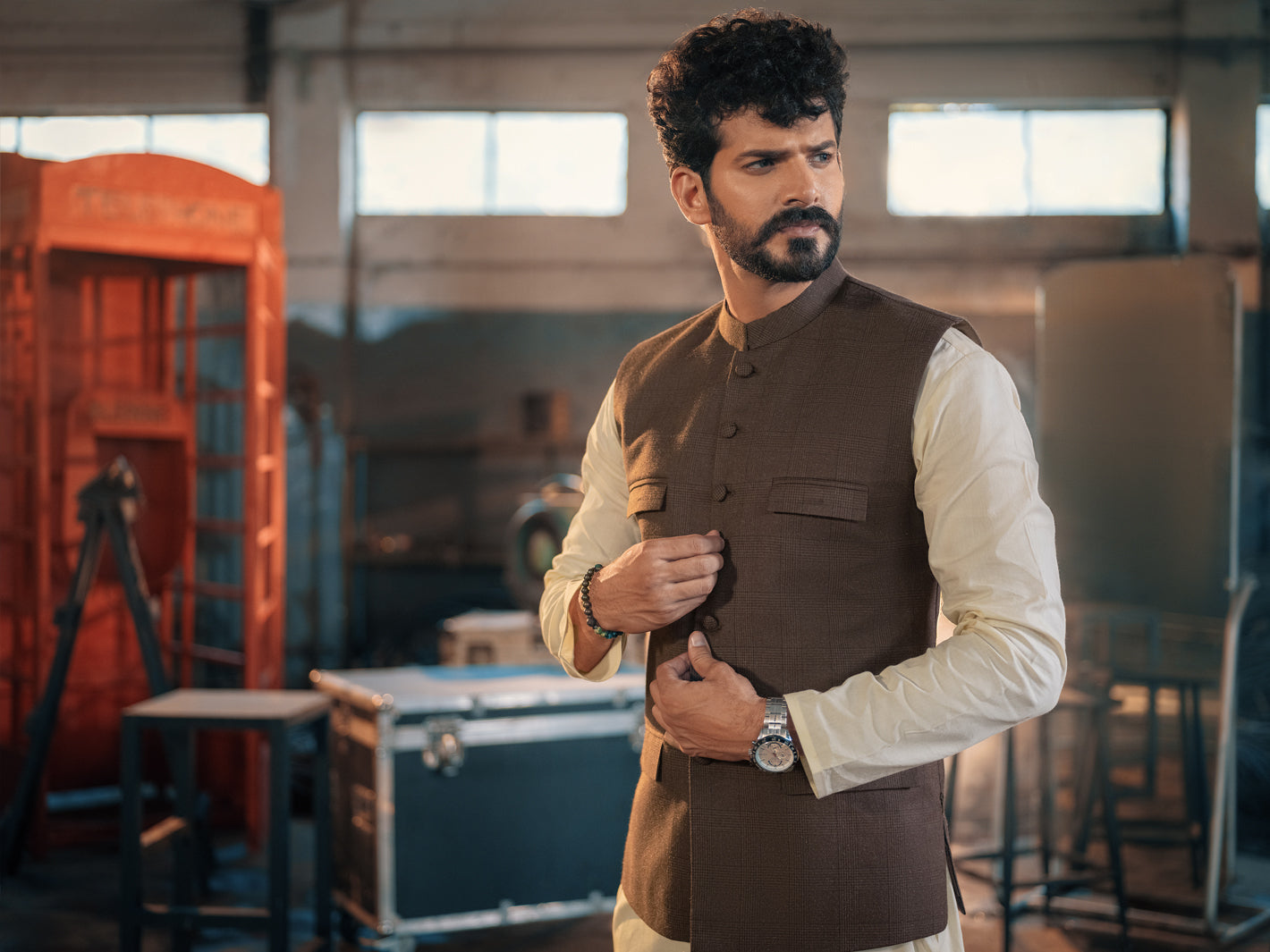 Brown Suiting Waistcoat - AL-WC-392
