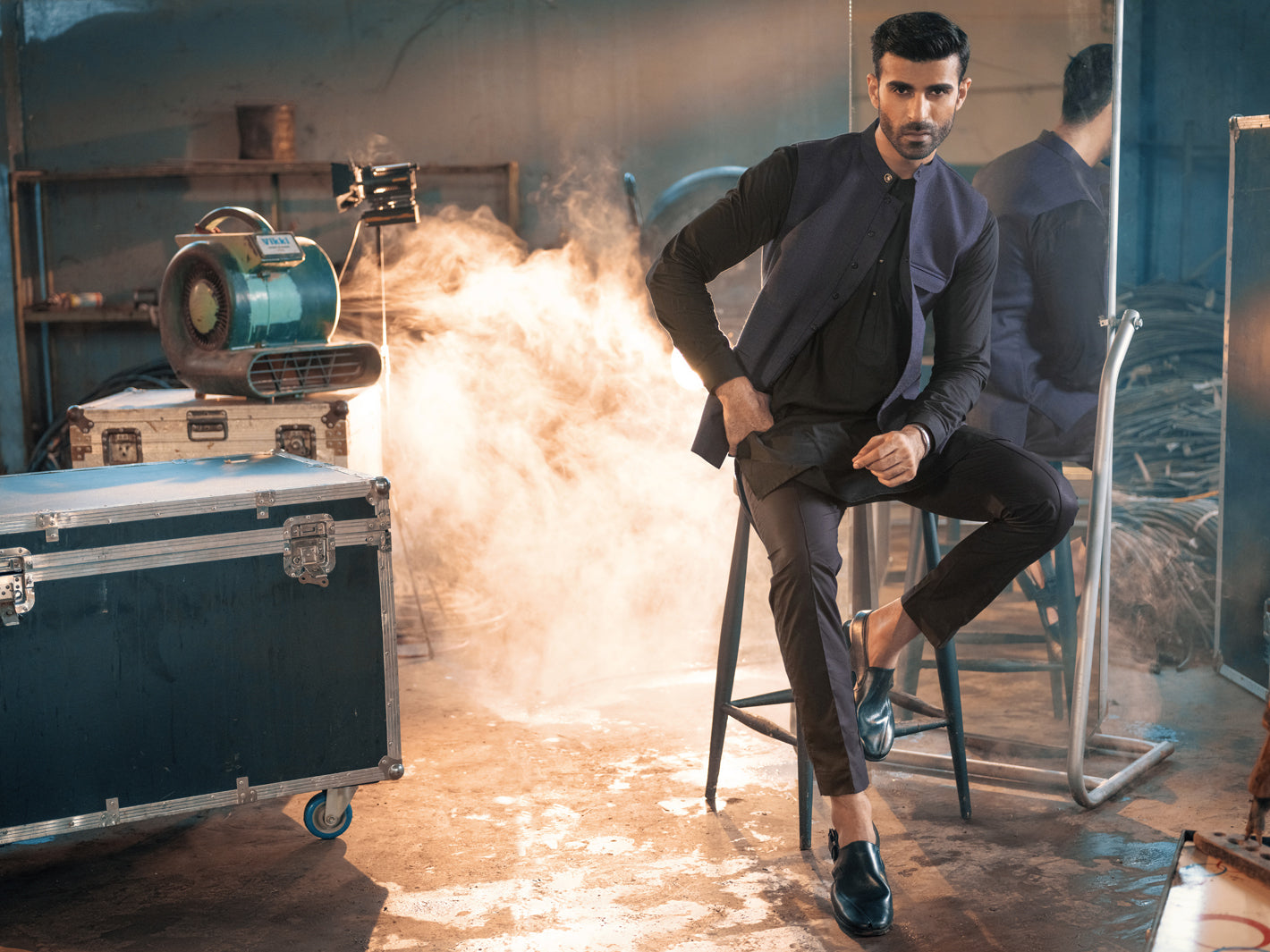 Blue Suiting Waistcoat - AL-WC-393