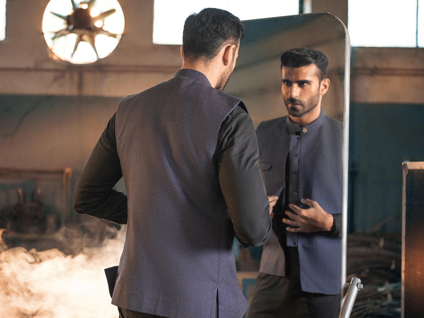 Blue Suiting Waistcoat - AL-WC-393