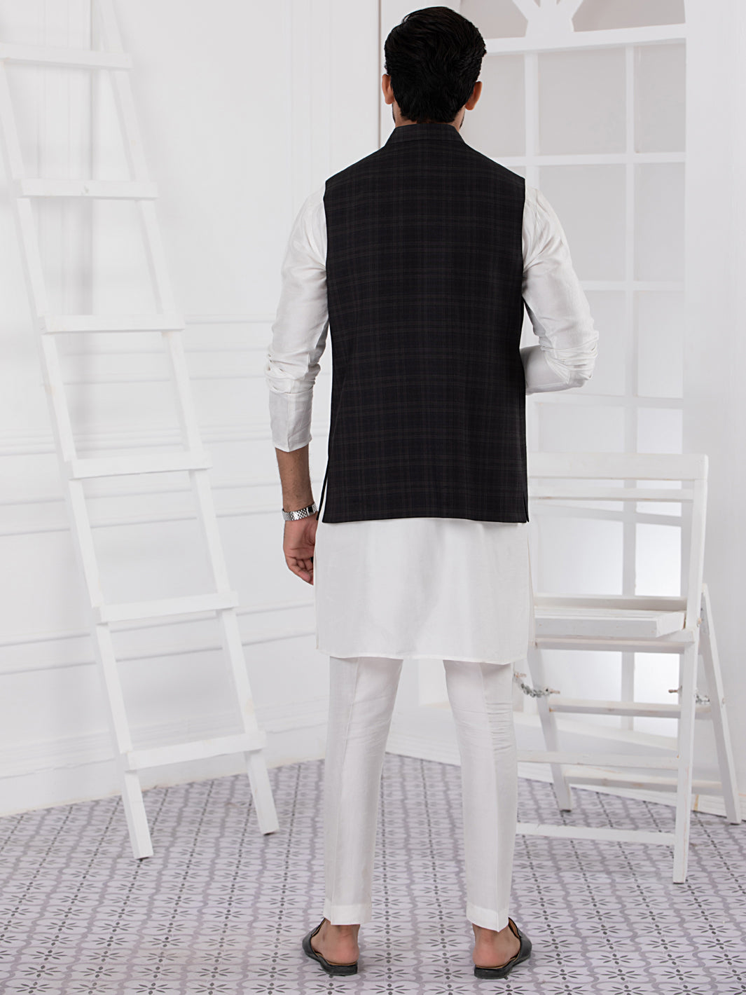 Black Blended Waistcoat - AL-WC-408
