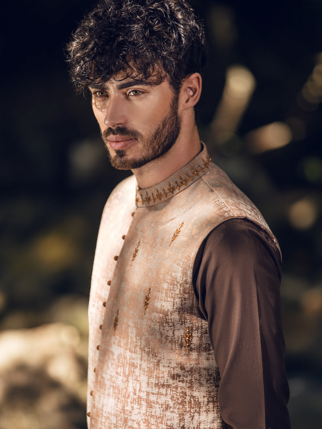 Brown Blended Waistcoat - AL-WC-467