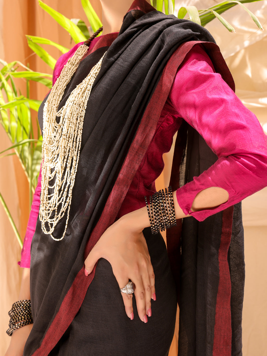 Black Comrade Saree - ALCR-SR-1005