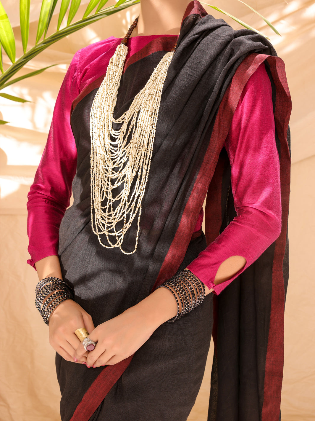 Black Comrade Saree - ALCR-SR-1005