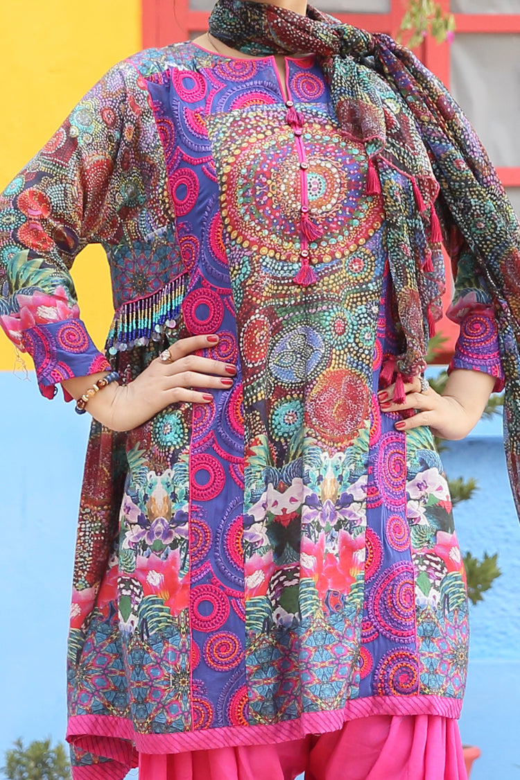 Orange 3Pc Stitched - ALDP-064