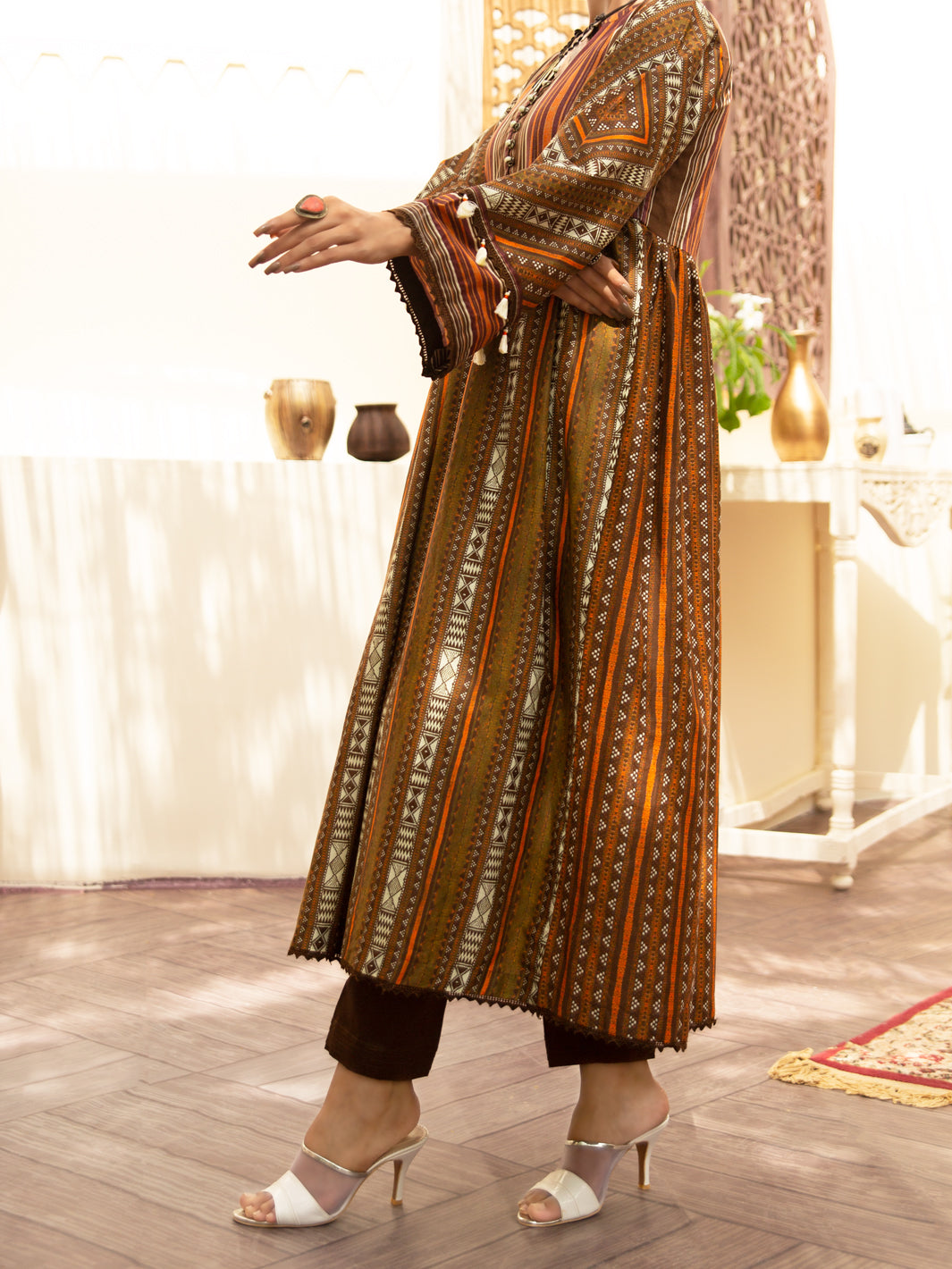 Brown Cambric 2Pc Unstitched - ALP-2PS-1217