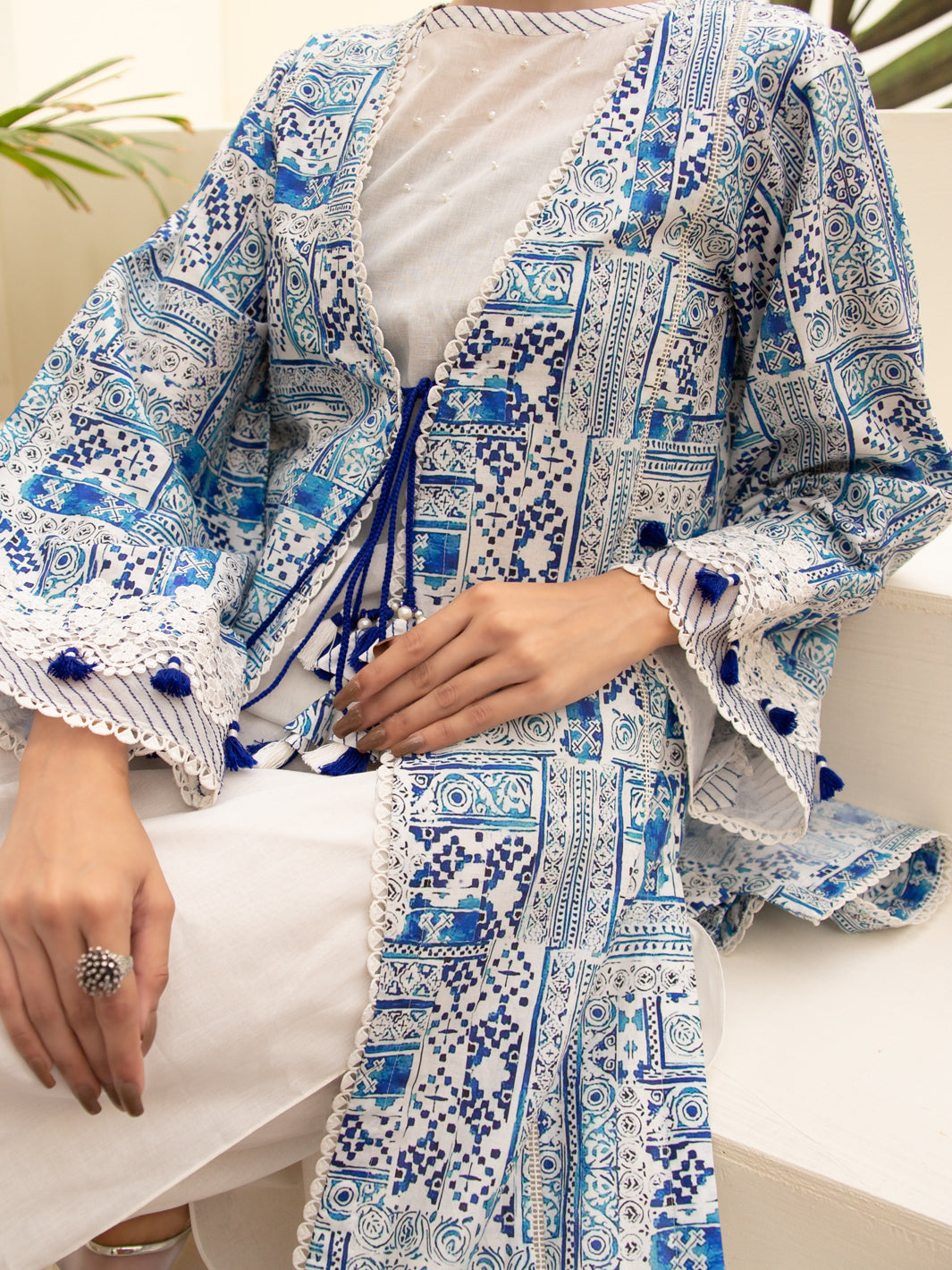 Blue Cambric 2Pc Unstitched - ALP-2PS-1218