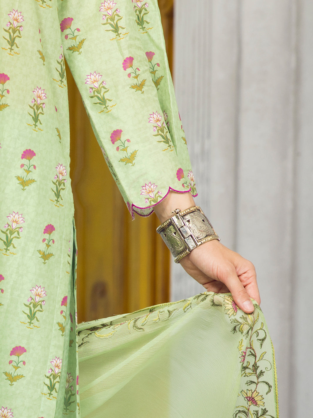 Green Lawn 3 Piece Stitched - ALP-3PS-1295