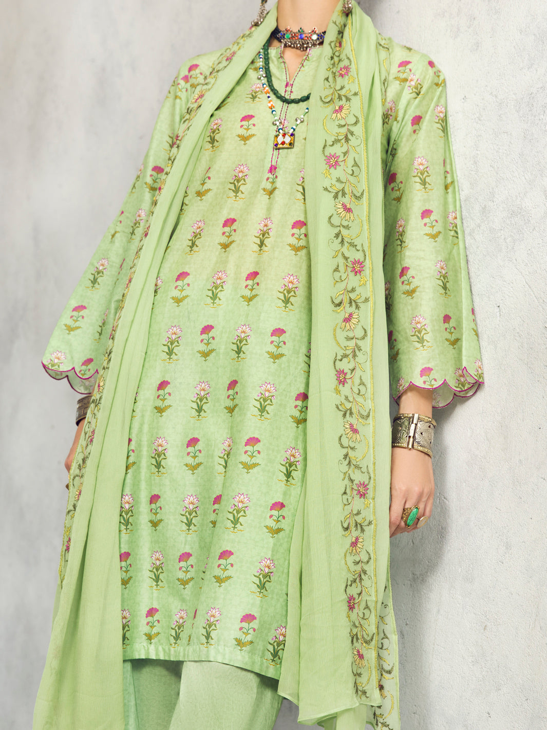 Green Lawn 3 Piece Stitched - ALP-3PS-1295