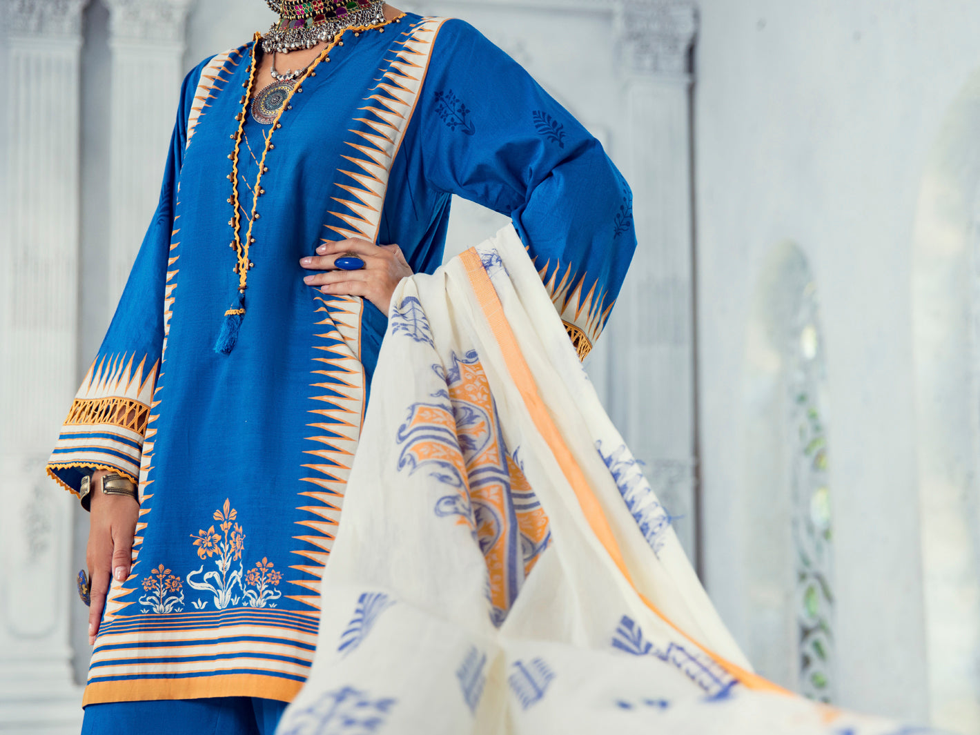 Blue Lawn 3 Piece Unstitched - ALP-3PS-1305
