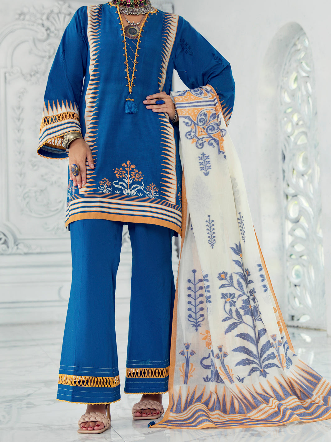 Blue Lawn 3 Piece Unstitched - ALP-3PS-1305