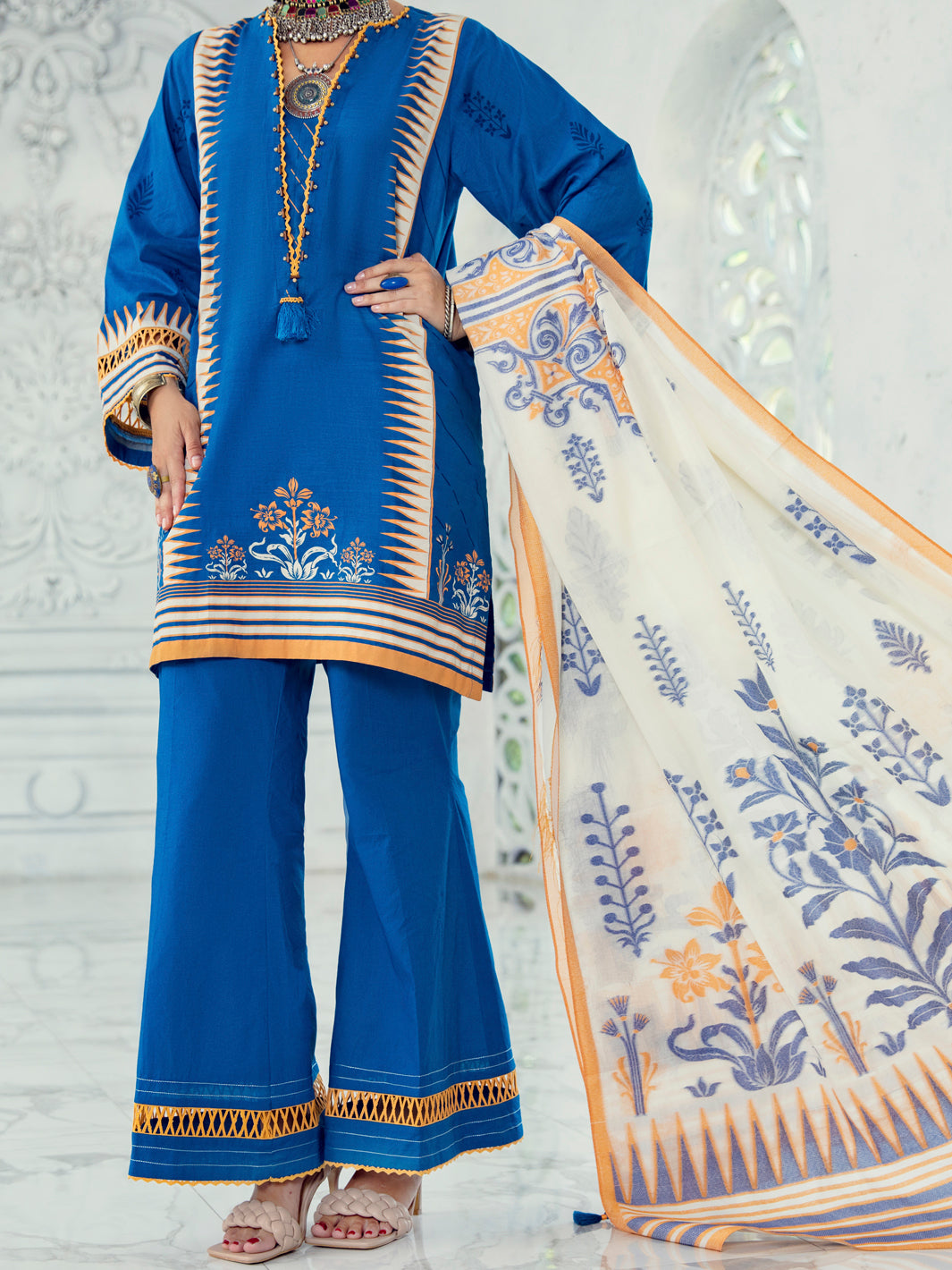 Blue Lawn 3 Piece Unstitched - ALP-3PS-1305