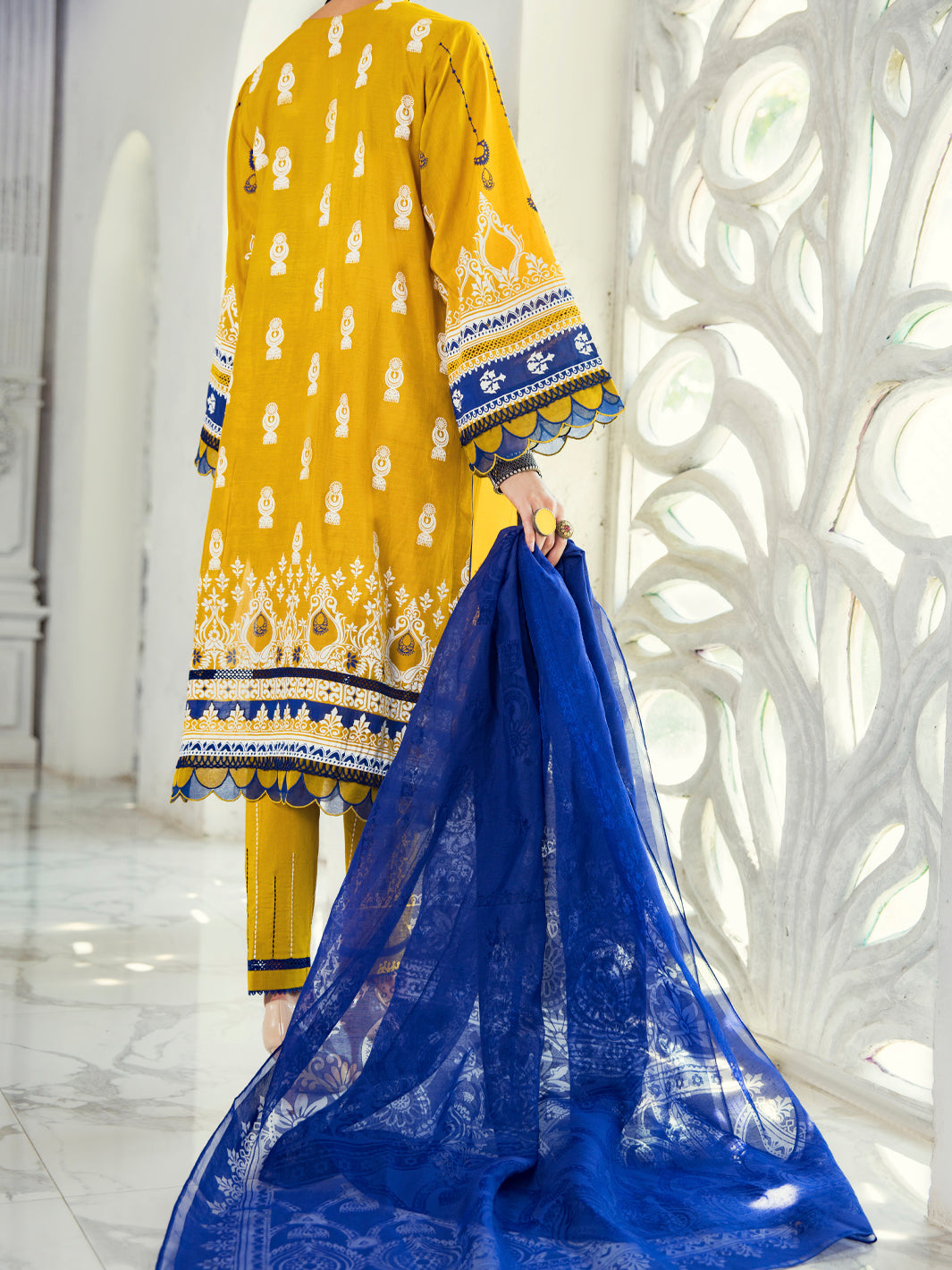 Yellow Lawn 3 Piece Unstitched - ALP-3PS-1308