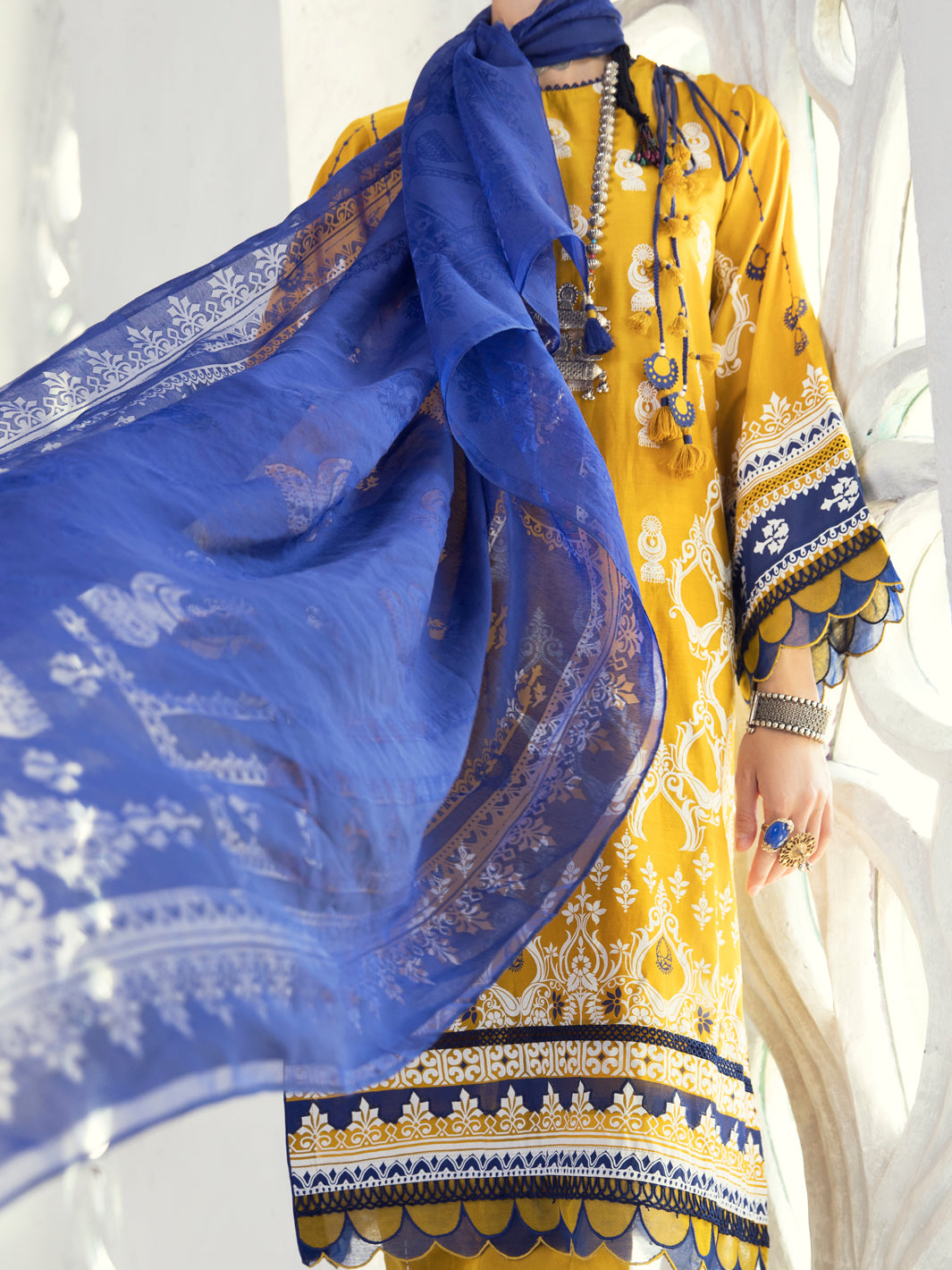 Yellow Lawn 3 Piece Unstitched - ALP-3PS-1308