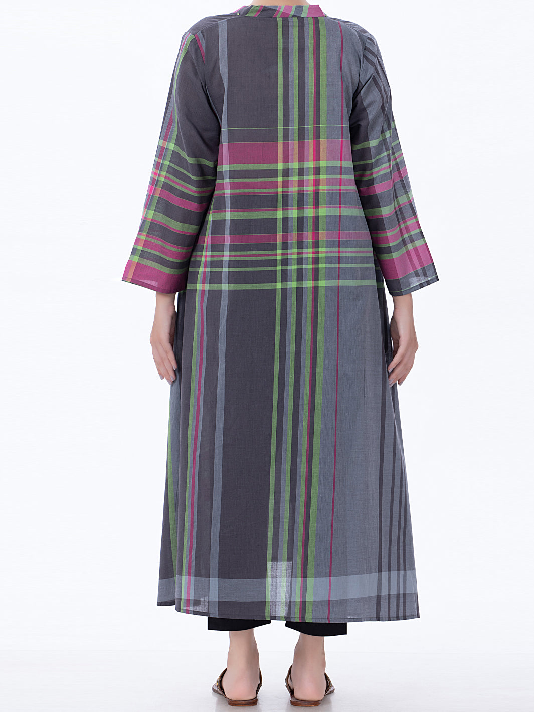 Dark Grey Yarn-Dyed Tunic - ALP-LK-1370