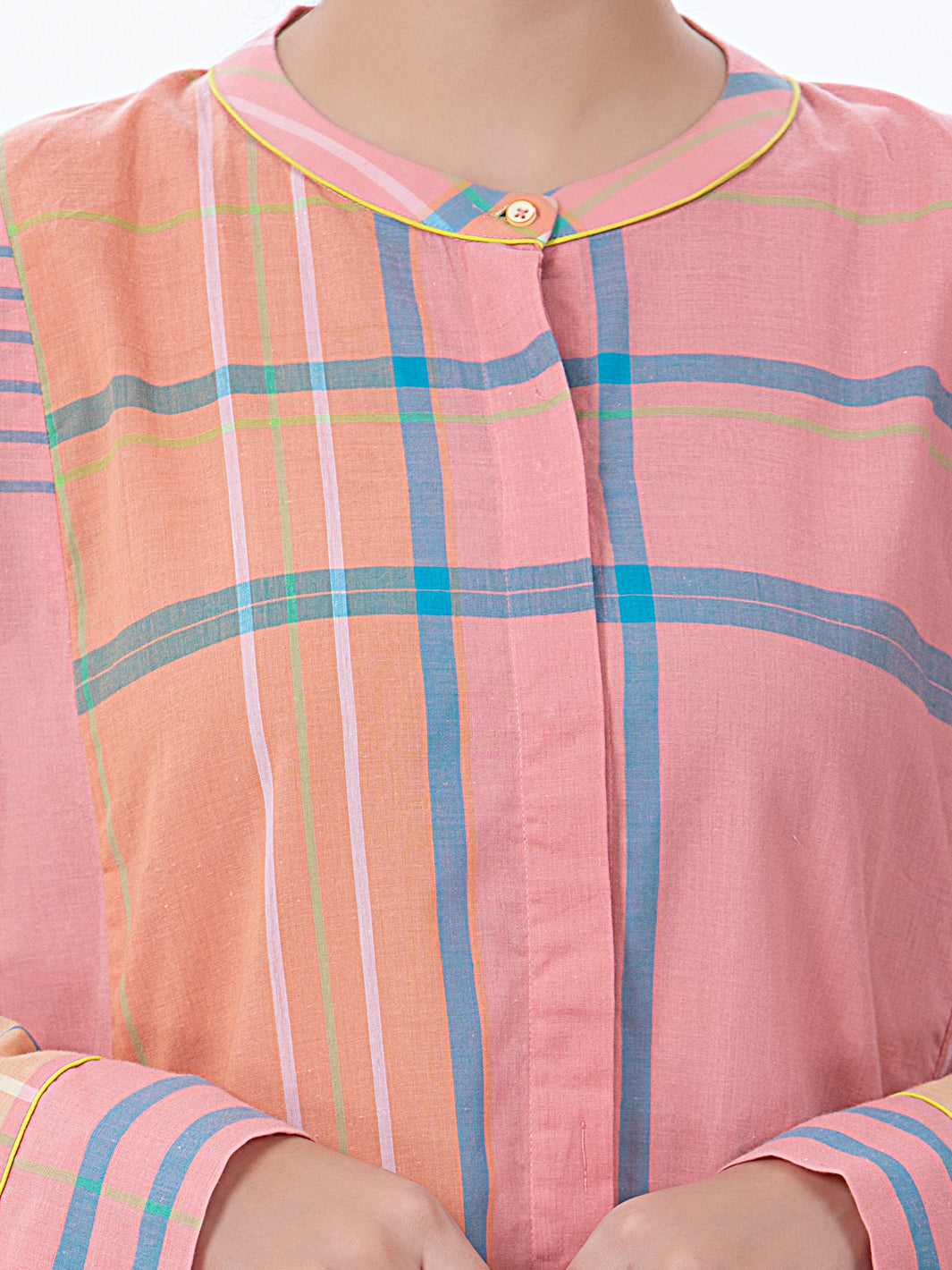 Pink Yarn-Dyed Tunic - ALP-LK-1372