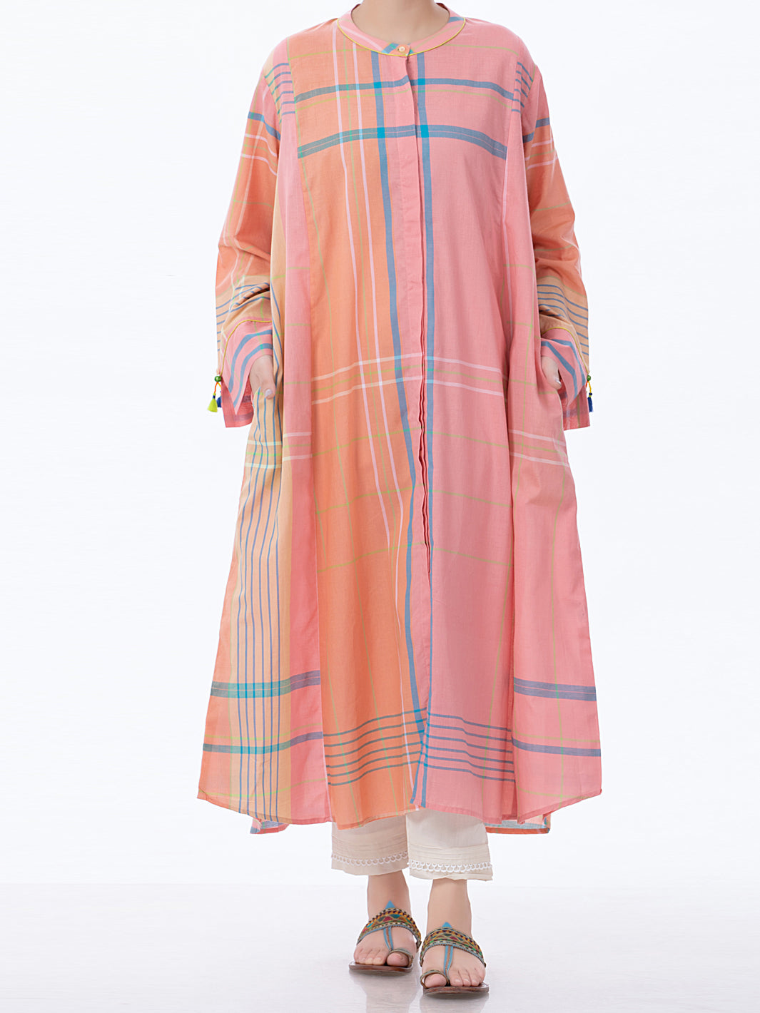 Pink Yarn-Dyed Tunic - ALP-LK-1372