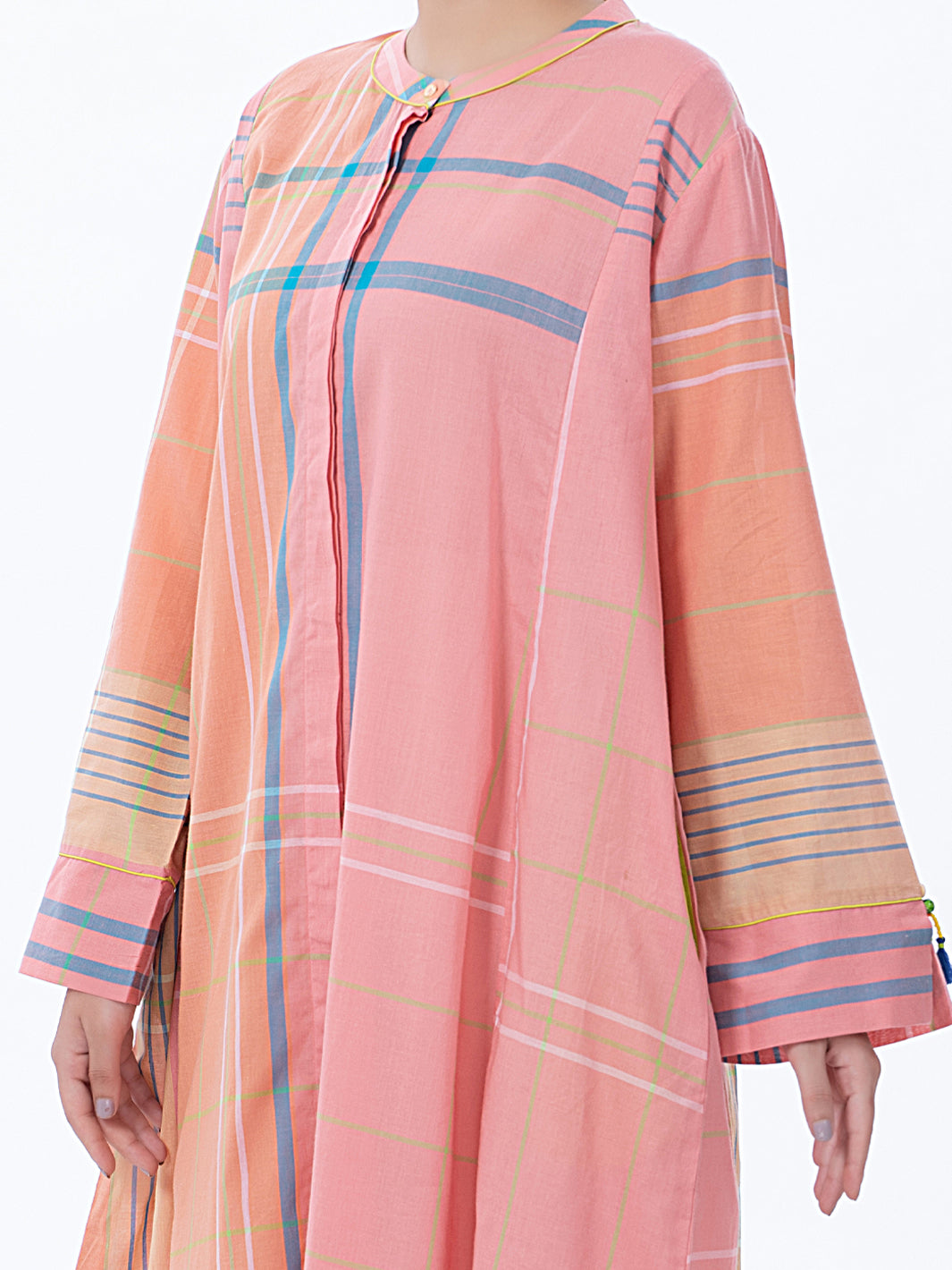 Pink Yarn-Dyed Tunic - ALP-LK-1372