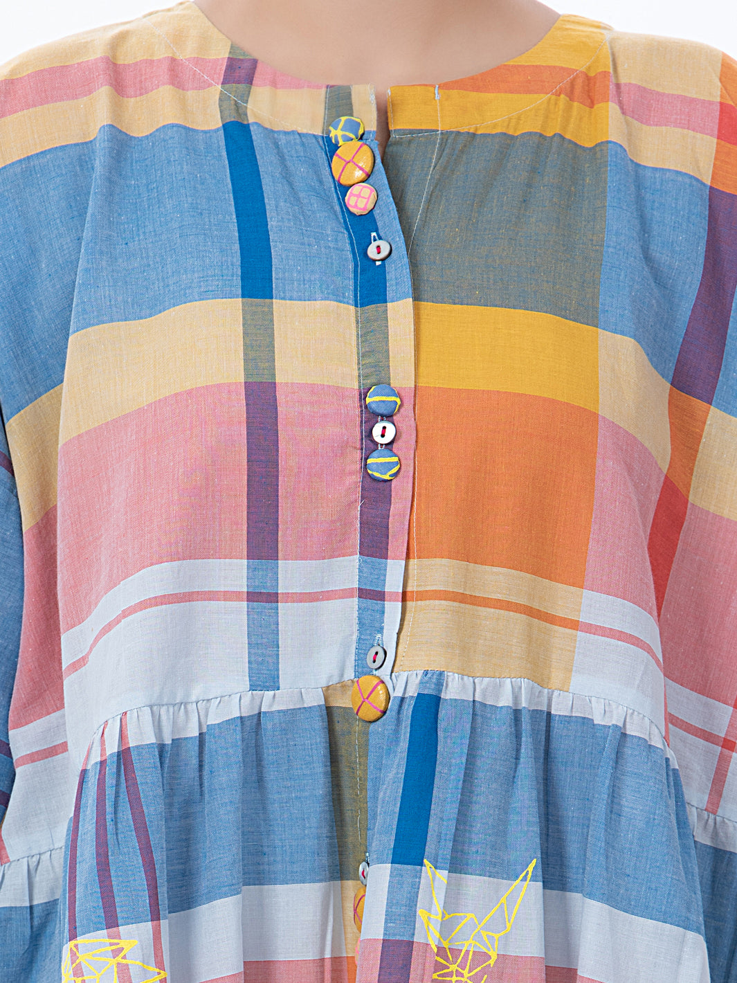 Light Grey Yarn-Dyed Tunic - ALP-LK-1373