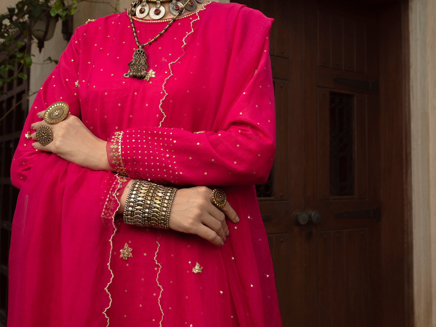 Pink 3 Piece Unstitched - ALP-3PS-1397