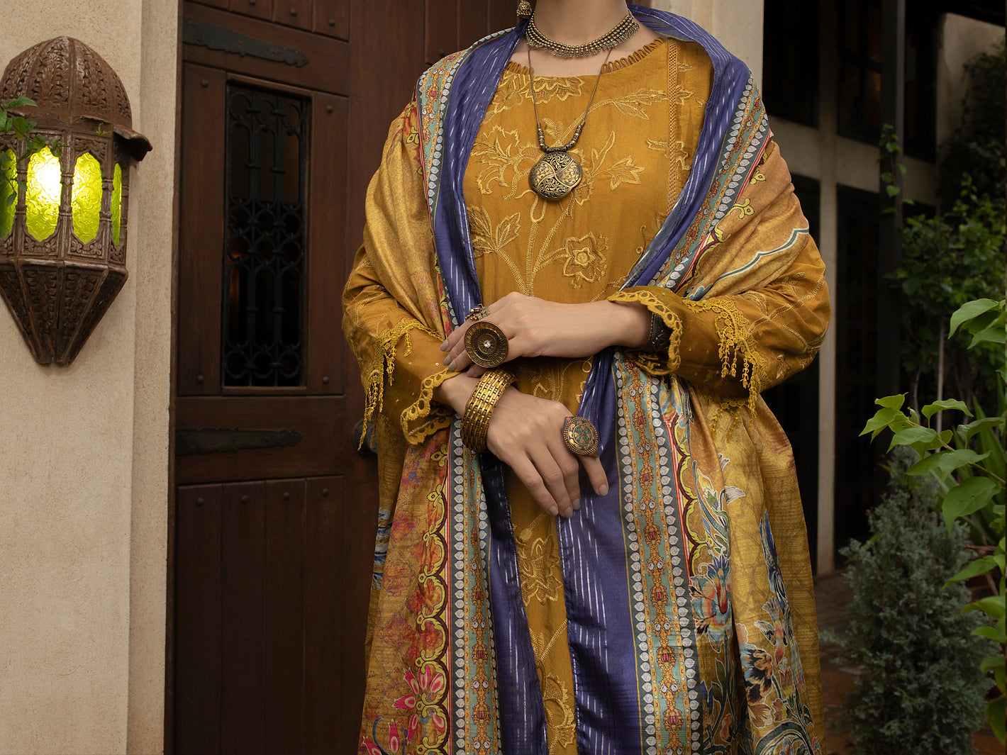 Lime Green 3Pc Stitched - ALP-3PS-1399