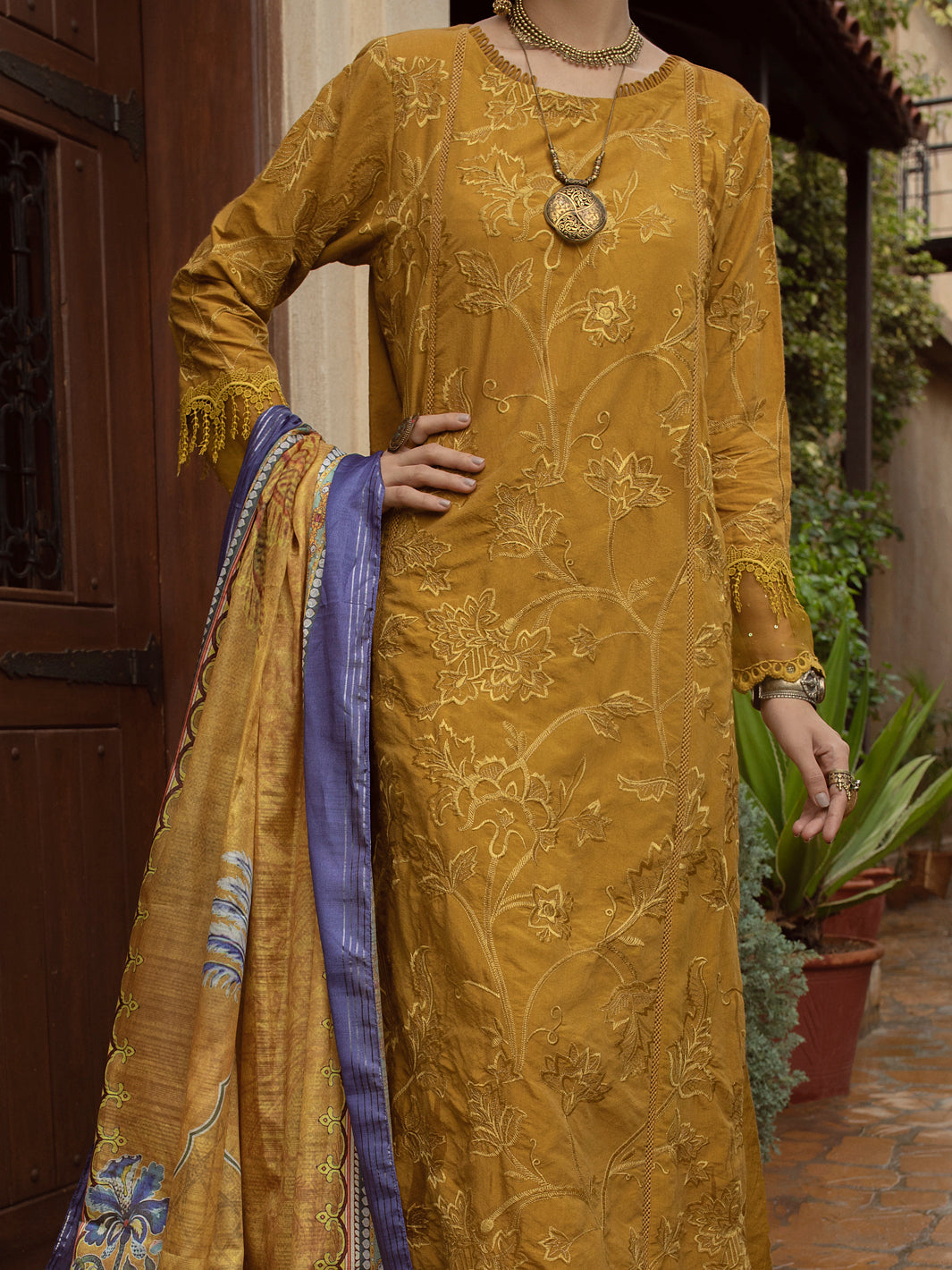 Lime Green 3 Piece Stitched - ALP-3PS-1399