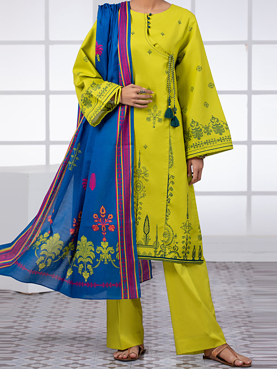 Green Lawn 2 Piece Unstitched - ALP-2PS-1445B