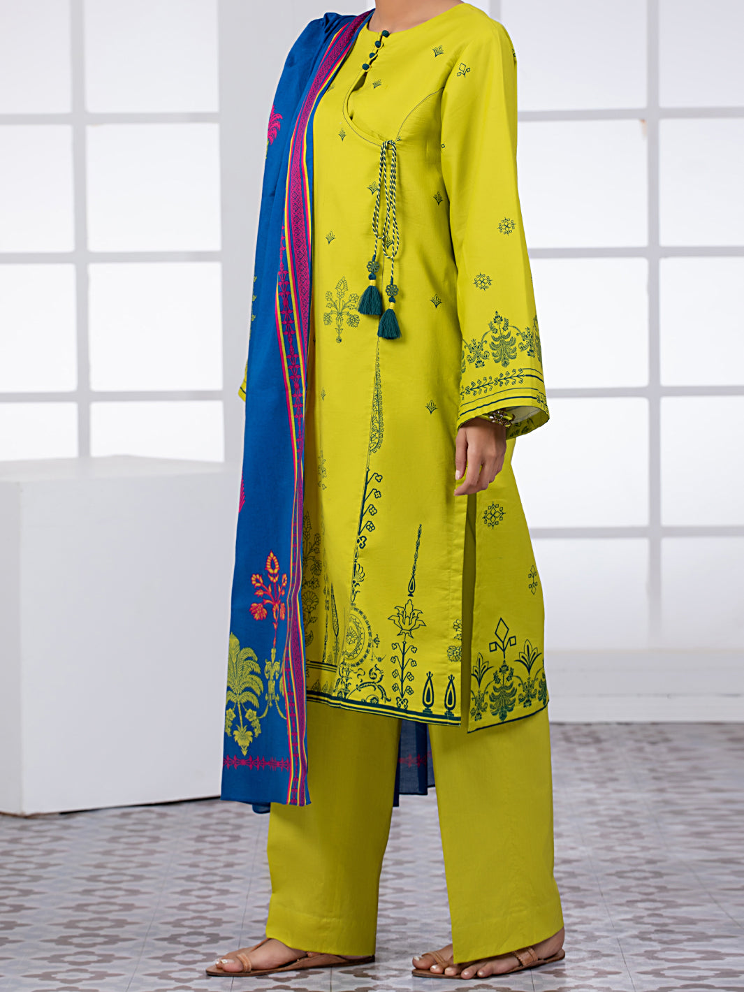 Green Lawn 2 Piece Unstitched - ALP-2PS-1445B
