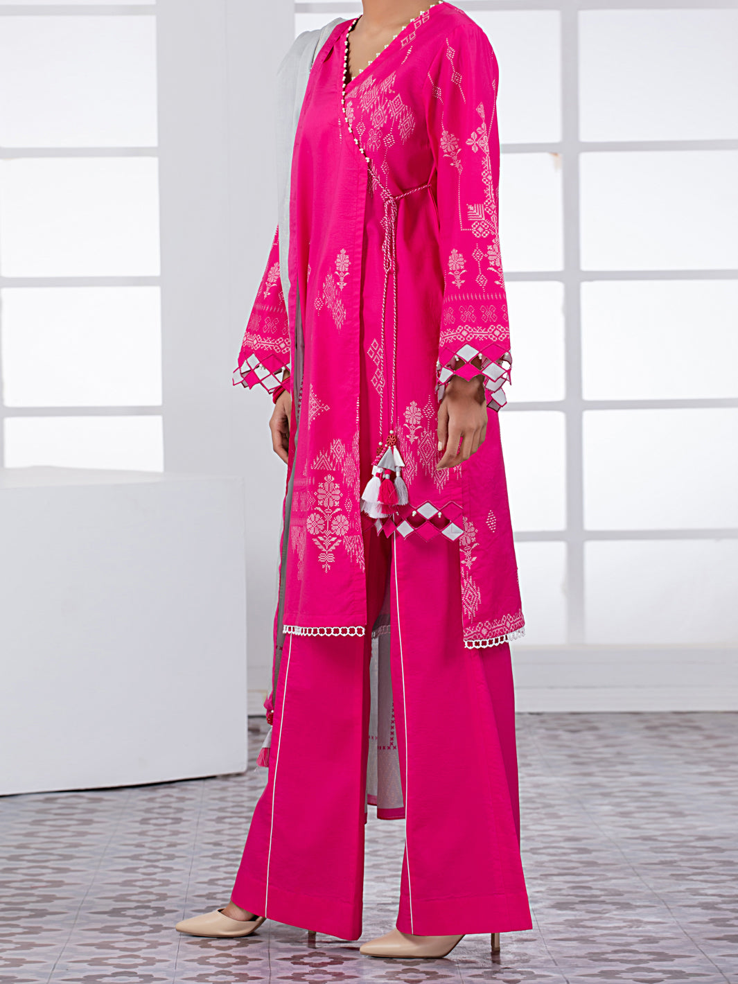 Fuchsia Lawn 2Pc Unstitched - ALP-2PS-1446A