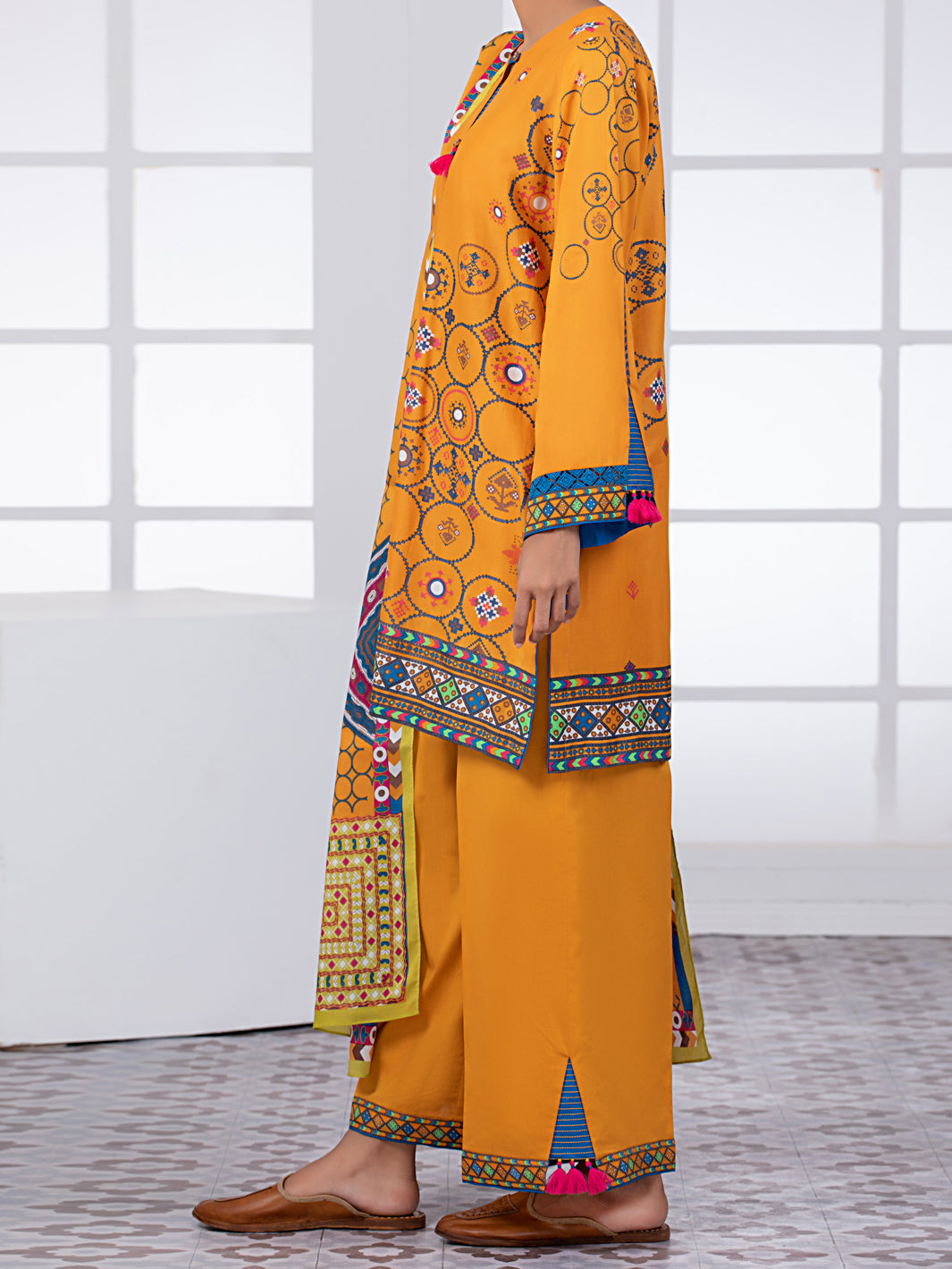 Mustard Lawn 2Pc Unstitched - ALP-2PS-1454B