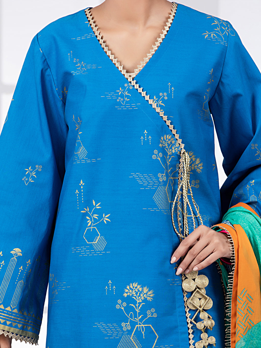 Blue Lawn 3Pc Unstitched - ALP-3PS-1491