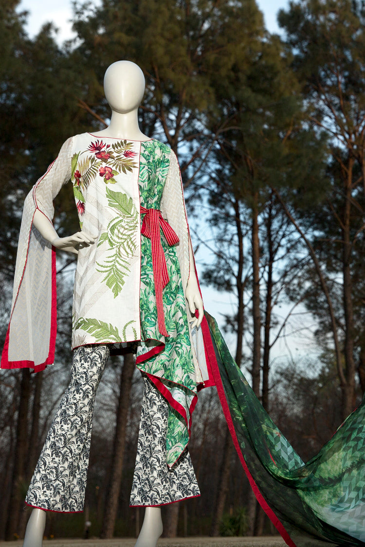 Natural Lawn 3Pc Unstitched - ALP-337