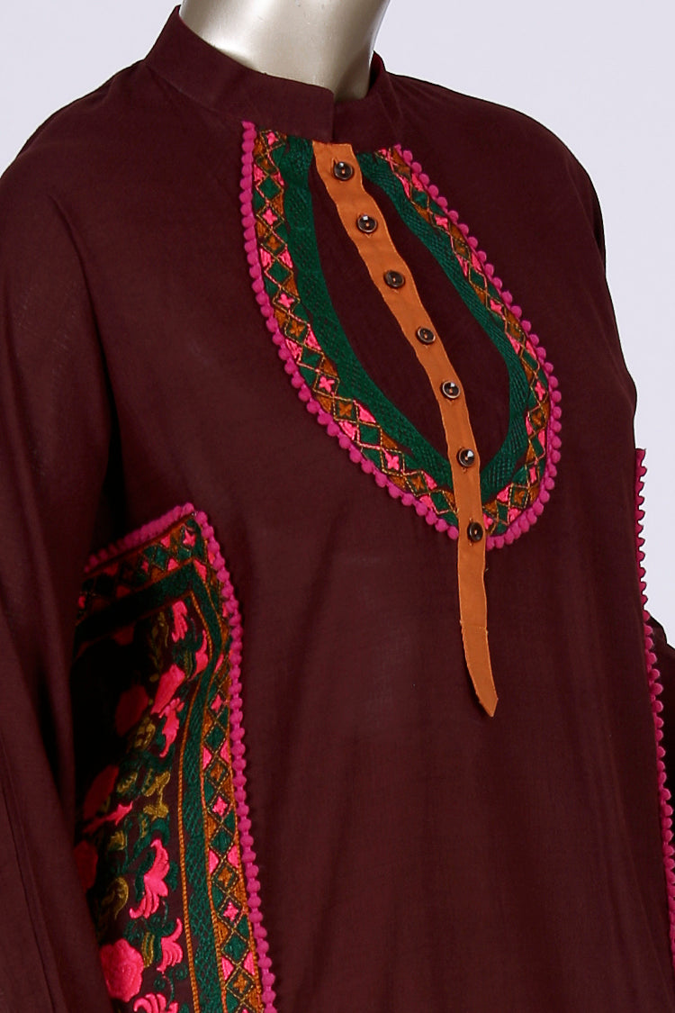 Maroon 3 Piece Stitched - ALP-352