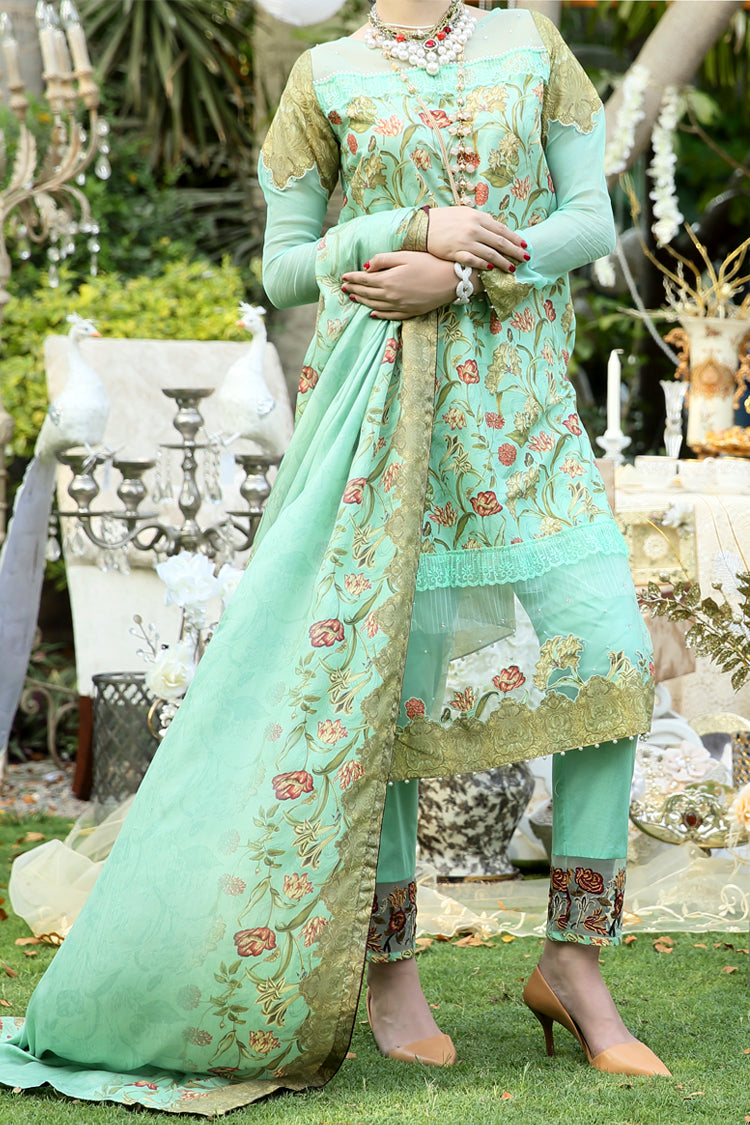 Blue 3 Piece Stitched - ALP-390