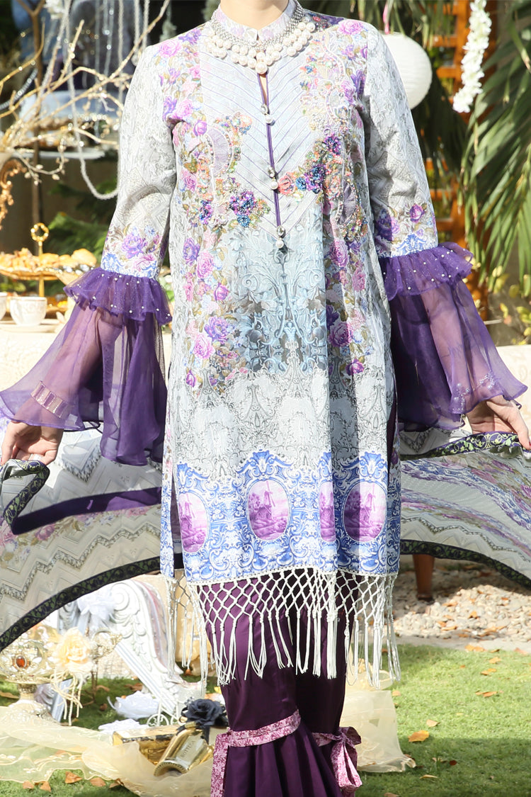 Grey 3Pc Stitched - ALP-395