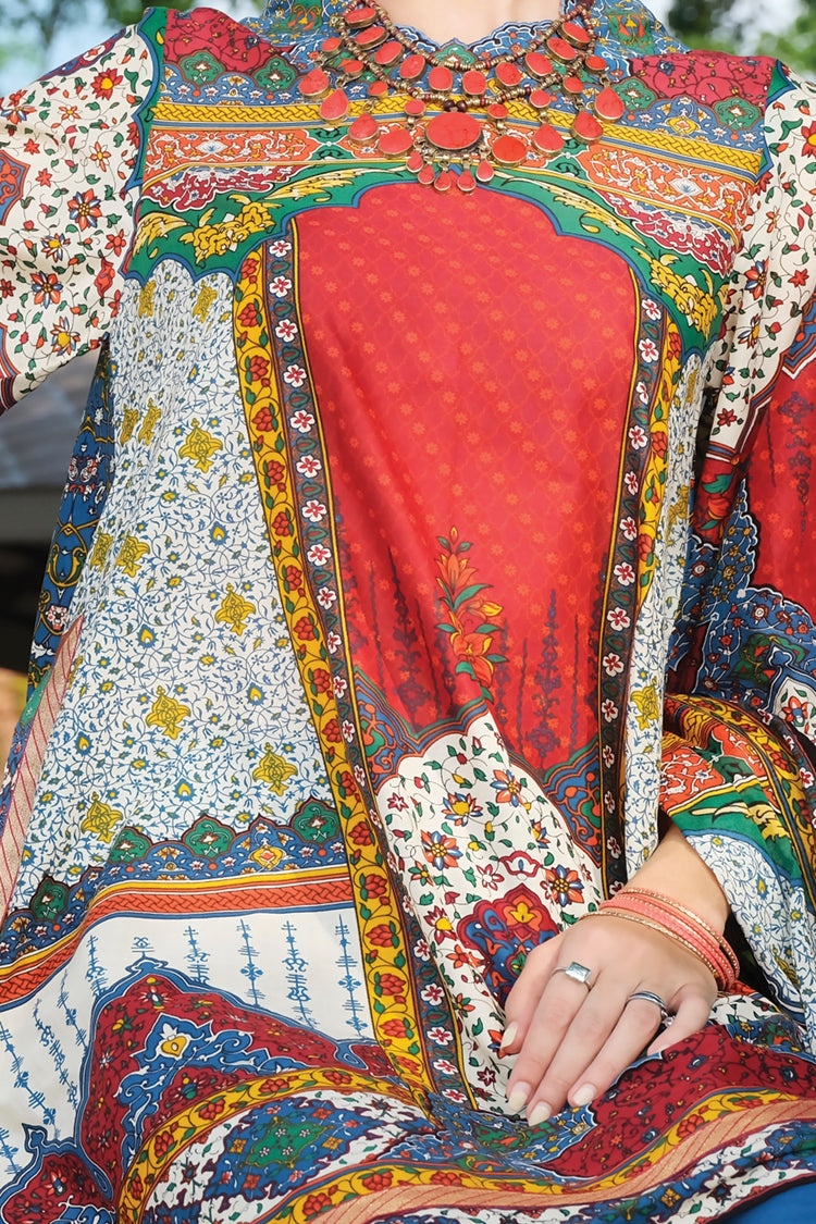 Red Lawn 3 Piece Stitched - ALP-613