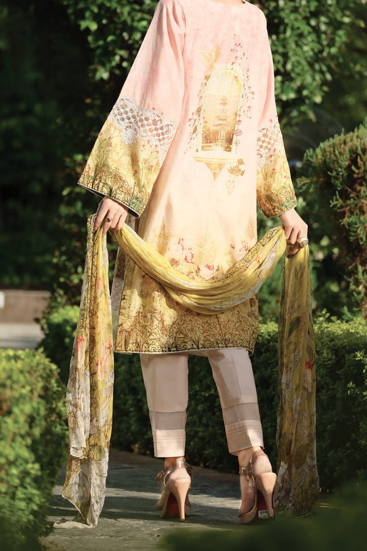 Pink Lawn 3Pc Stitched - ALP-735