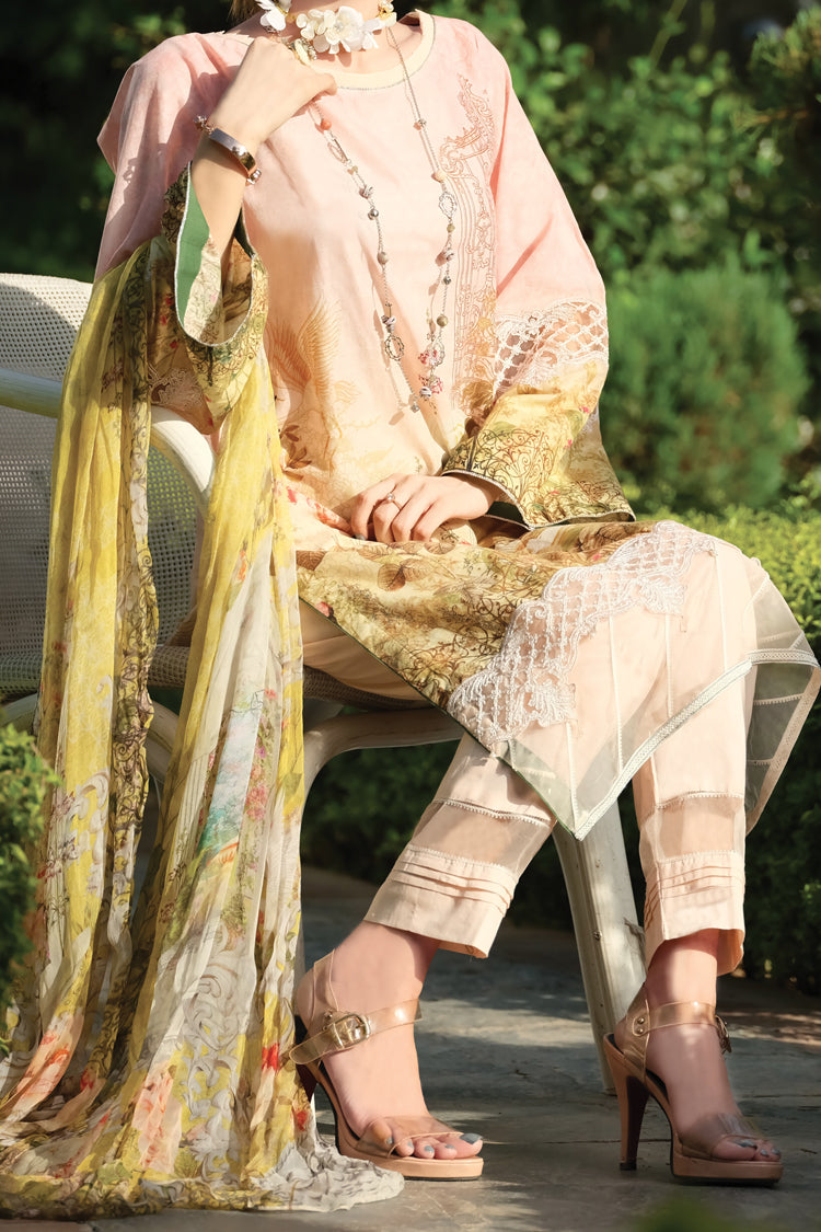 Pink Lawn 3Pc Stitched - ALP-735