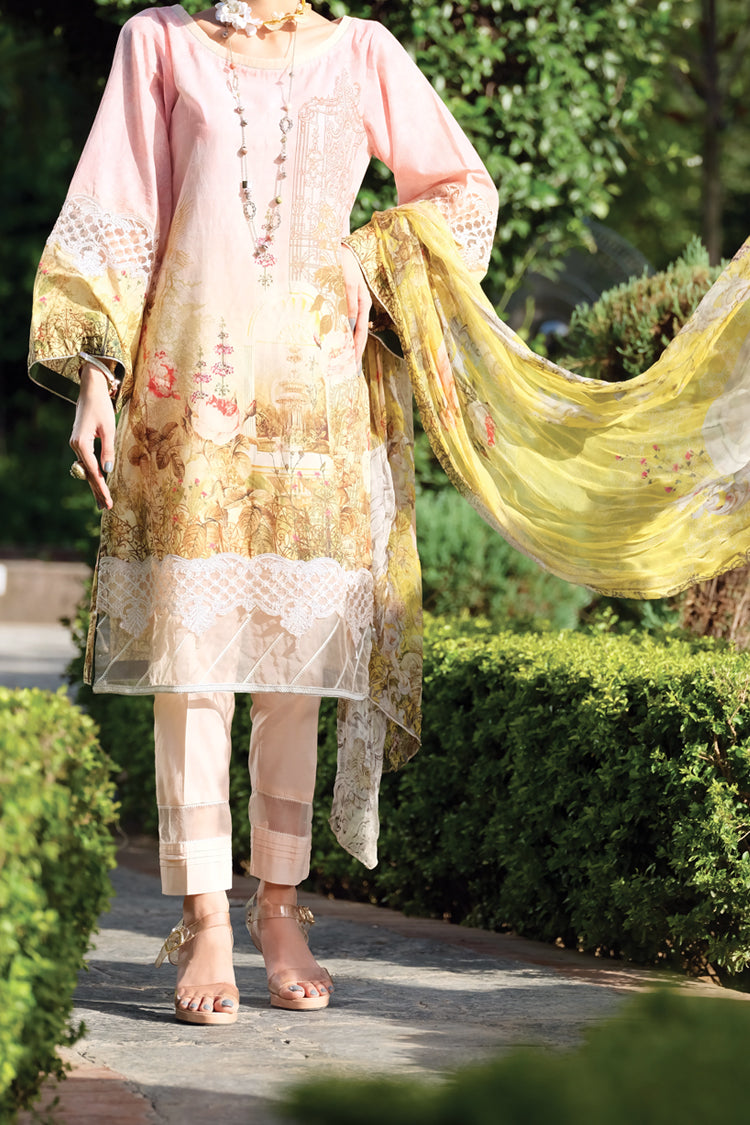 Pink Lawn 3Pc Unstitched - ALP-735