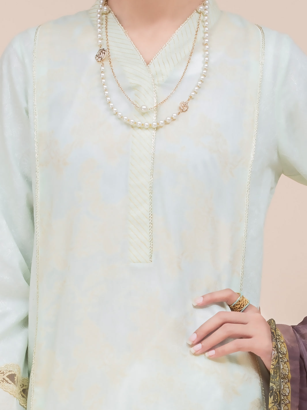 Sea Green Lawn 3 Piece Stitched - ALP-3PS-792