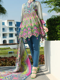 Green Lawn 3Pc Stitched - ALP-3PS-796