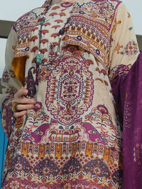 Ivory Lawn 3Pc Stitched - ALP-3PS-800