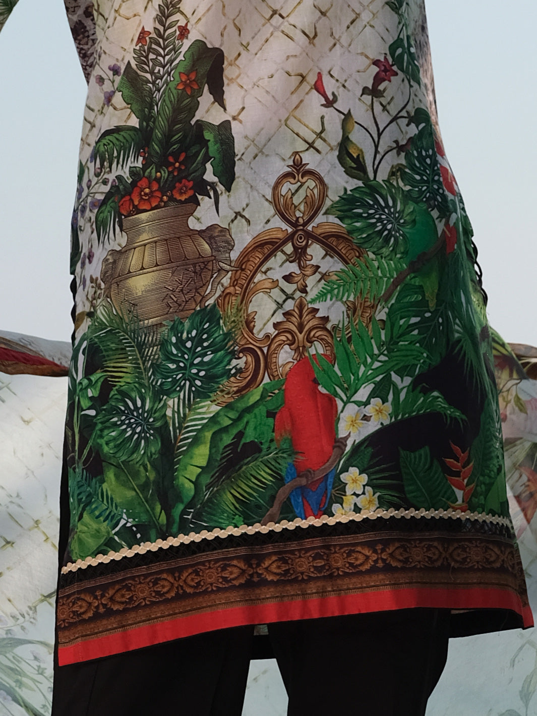 Light Green Lawn 3Pc Stitched - ALP-3PS-820