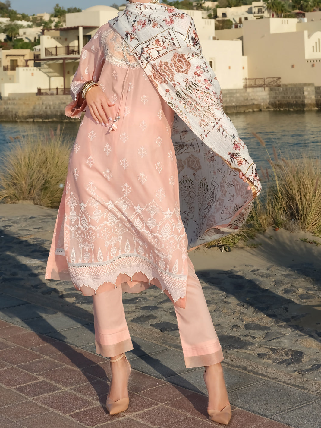 Pink Lawn 3Pc Unstitched - ALP-3PS-891