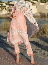 Pink Lawn 3Pc Unstitched - ALP-3PS-891