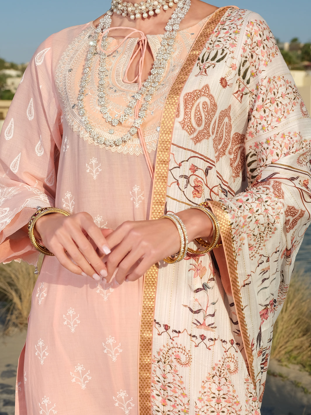 Pink Lawn 3Pc Stitched - ALP-3PS-891