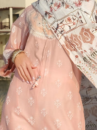 Pink Lawn 3Pc Stitched - ALP-3PS-891