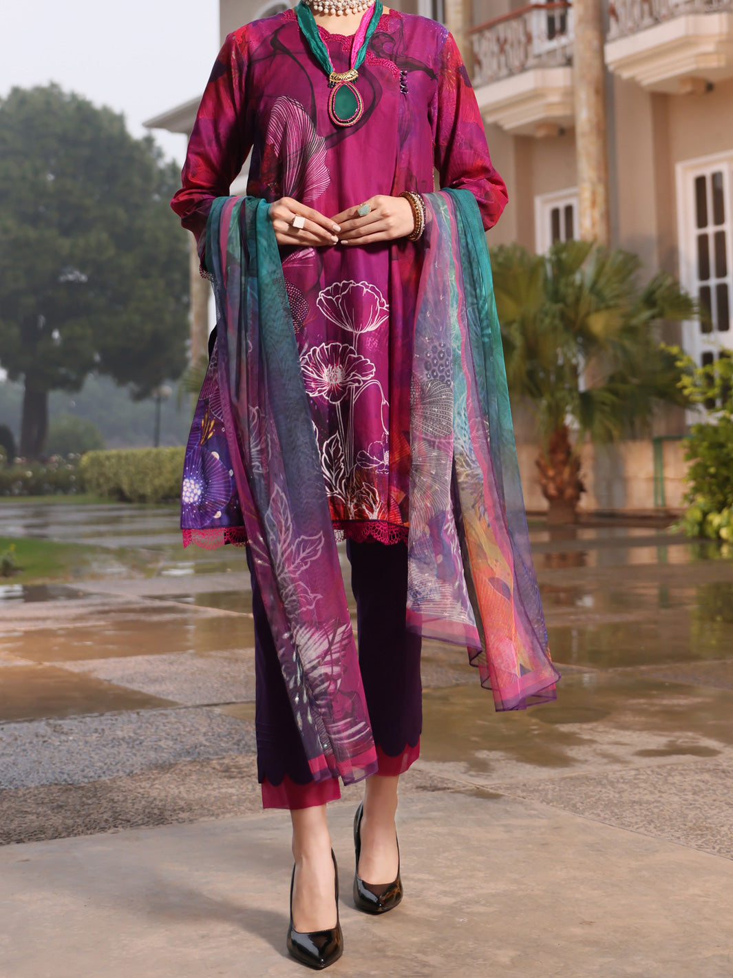 Purple Lawn 3 Piece Stitched - ALP-3PS-942/S