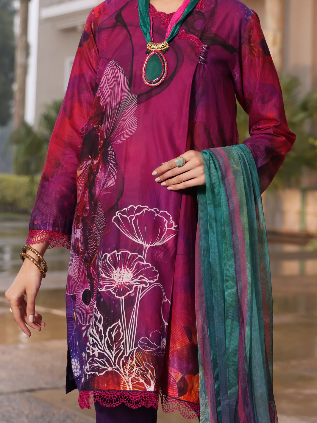 Purple Lawn 3 Piece Stitched - ALP-3PS-942/S